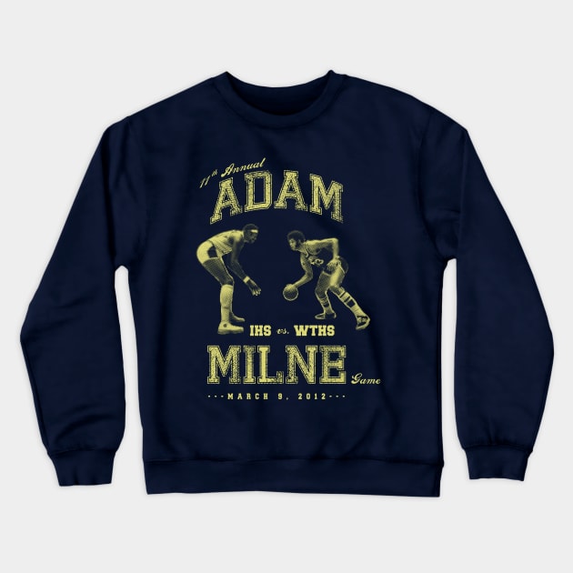 IHS vs. WTHS Adam Milne basketball game shirt Crewneck Sweatshirt by todd_stahl_art